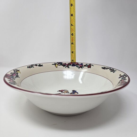 Santa Claus Serving Bow Christmas l 9.25" GEI Design Vegetable Side Holiday Vtg - Picture 6 of 6